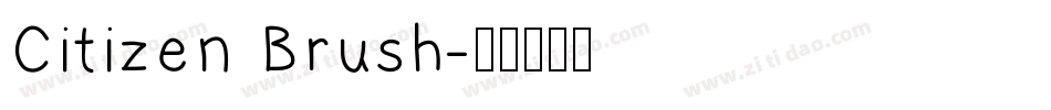 Citizen Brush字体转换